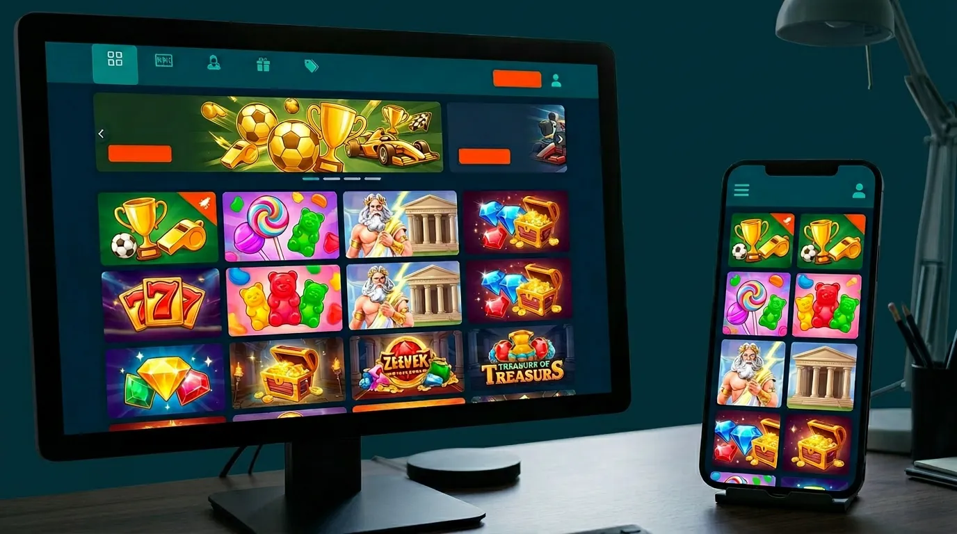 Golisimo Casino Spiele-Lobby mit Slots und Live-Tischen